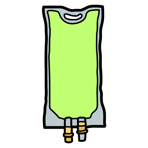 IV Bag Light Green Graphic