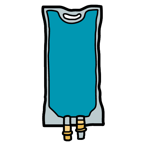 IV Bag Green Blue Graphic