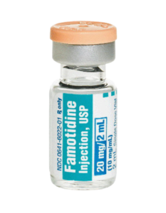 Pepcid medication vial