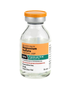 Magnesium medication vial