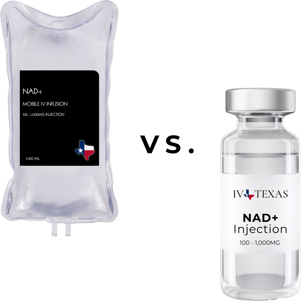 NAD+ Infusion vs. NAD+ Injection