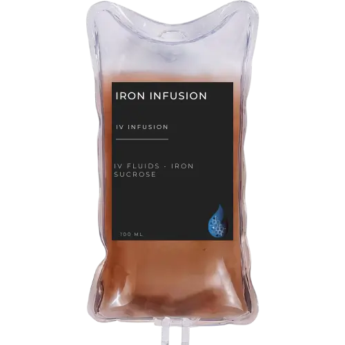 Iron Infusion bag graphic