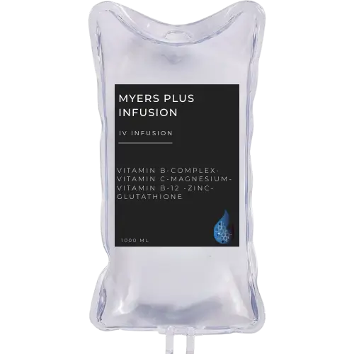 Myers plus infusion bag graphic